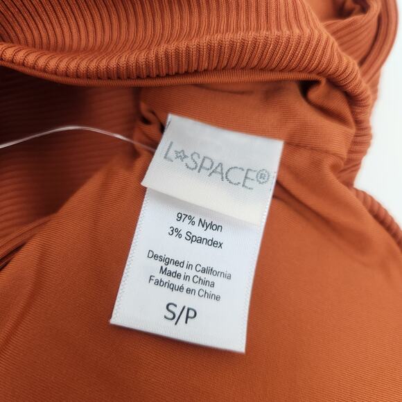 L*Space Dax Bikini Top in Amber Brown Size Small Racerback NWT - Picture 6 of 6